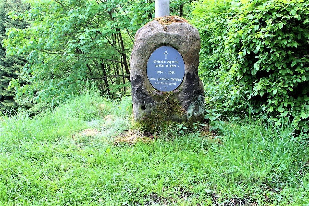 Face avant du monument