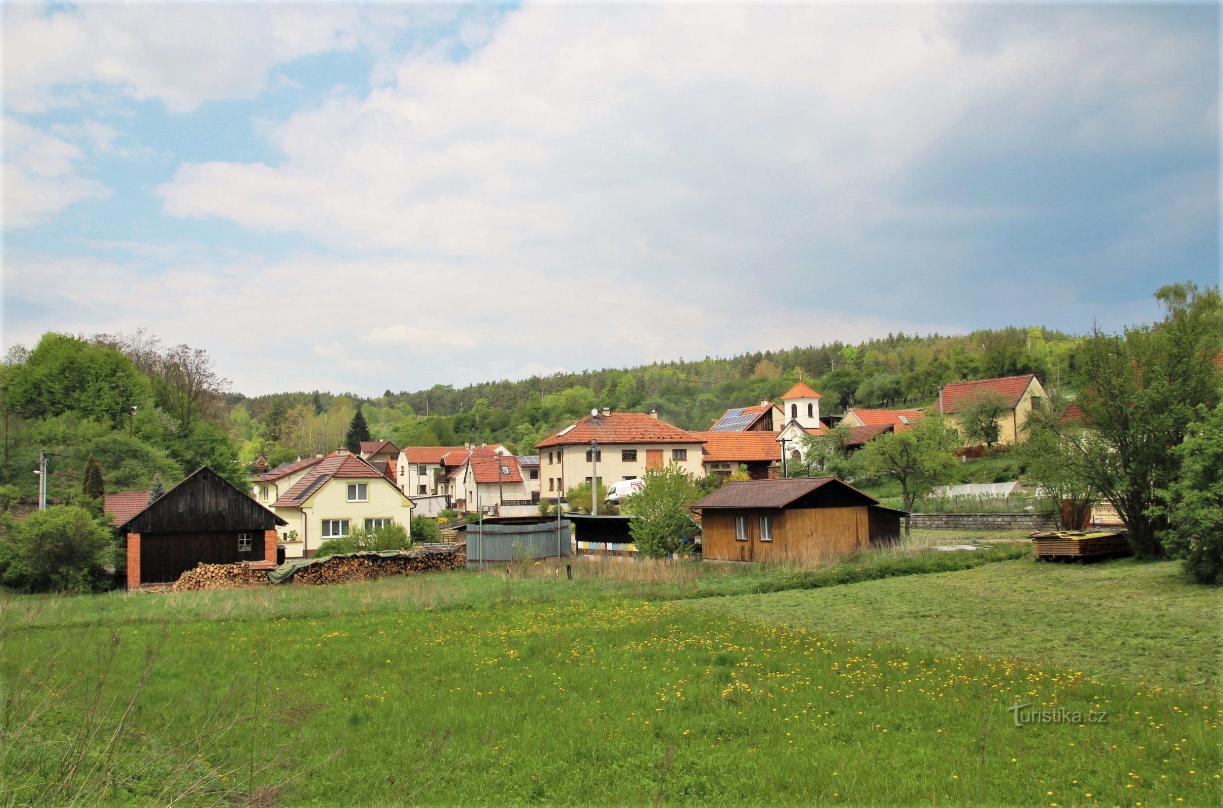 Den centrala delen av byn