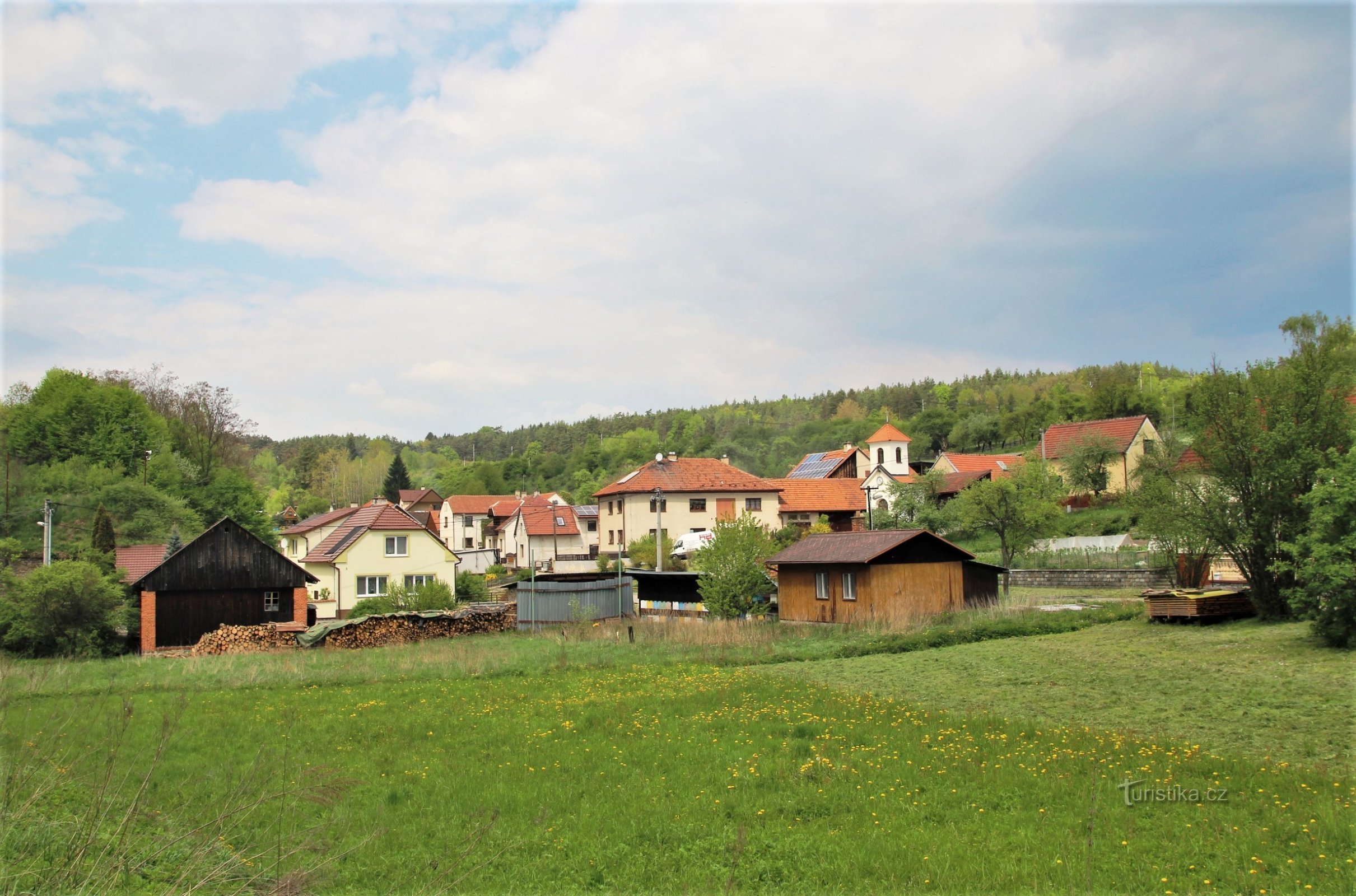 La partie centrale du village