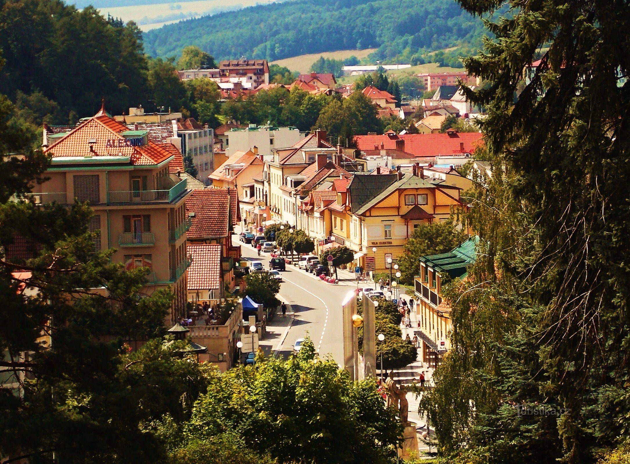 Il centro di Luhačovice