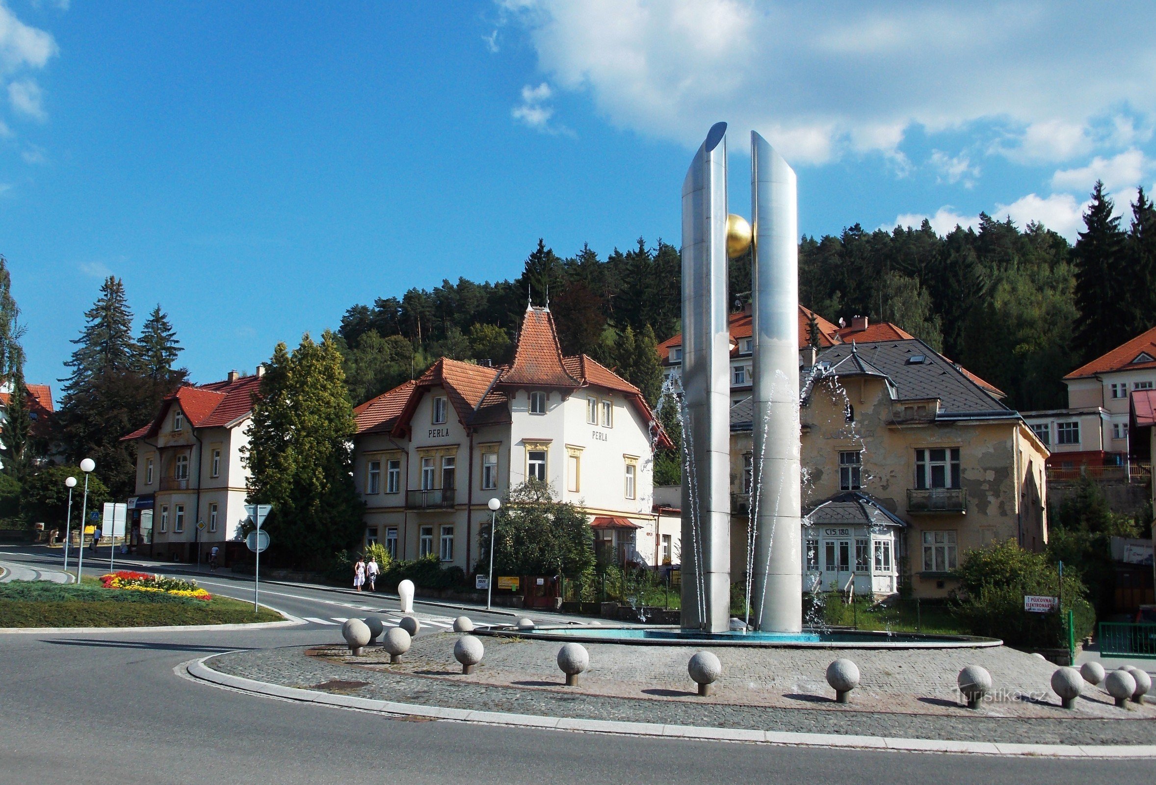 Centrul orașului Luhačovice