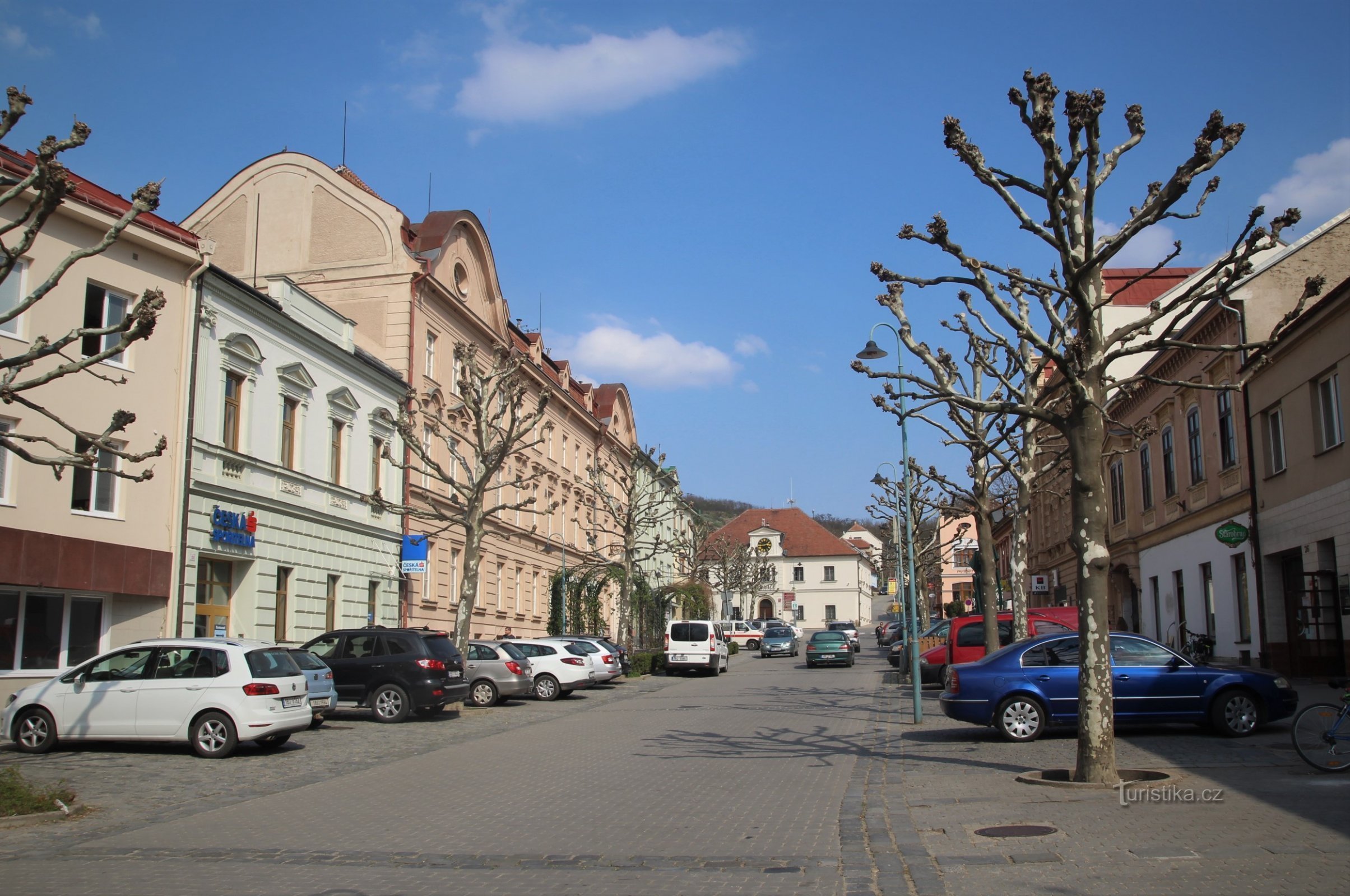 Centrum af Židlochovice er Náměstí Svobody