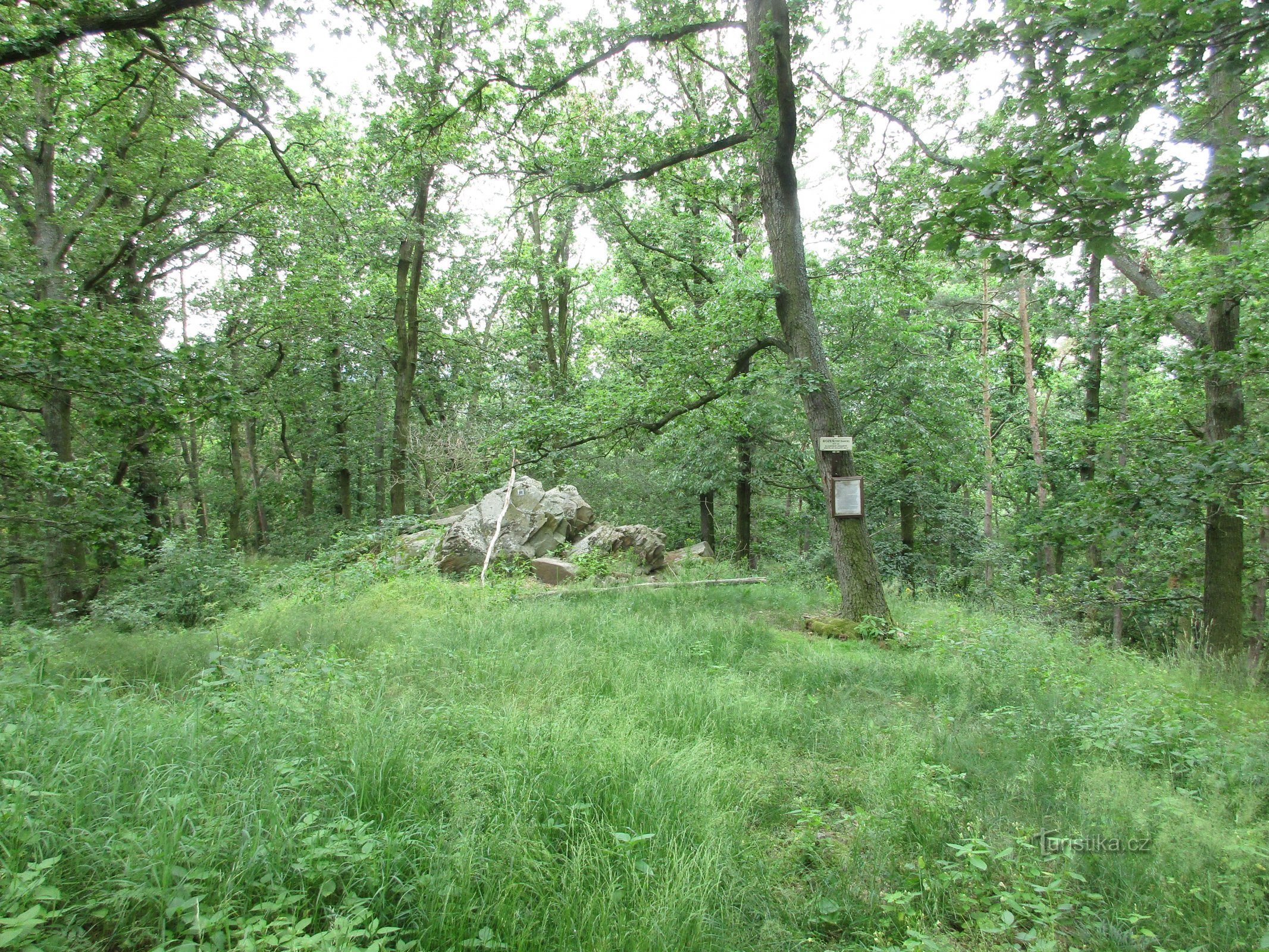 centrum av Božen hillfort