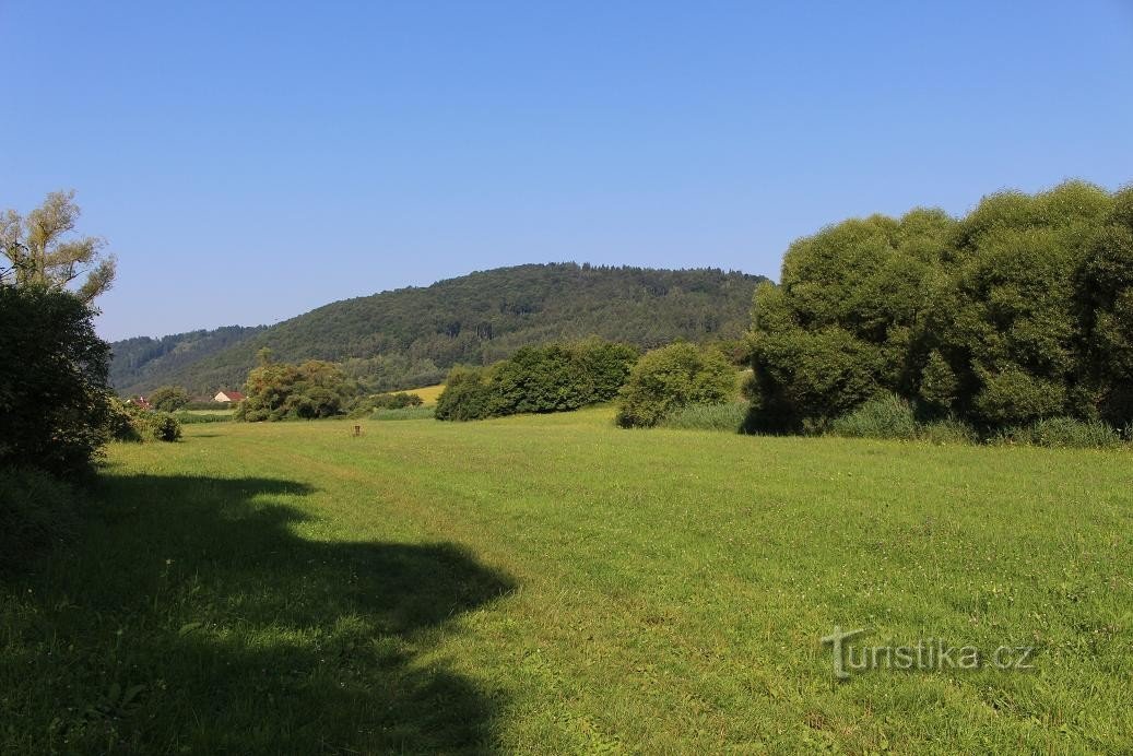 Čepičná, view from the Otava valley