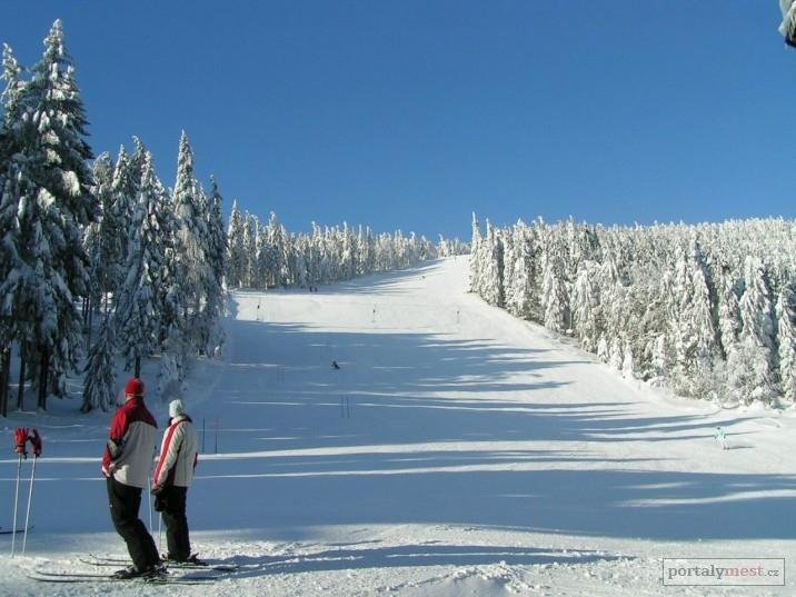 Skifahren am Schwarzen Fluss