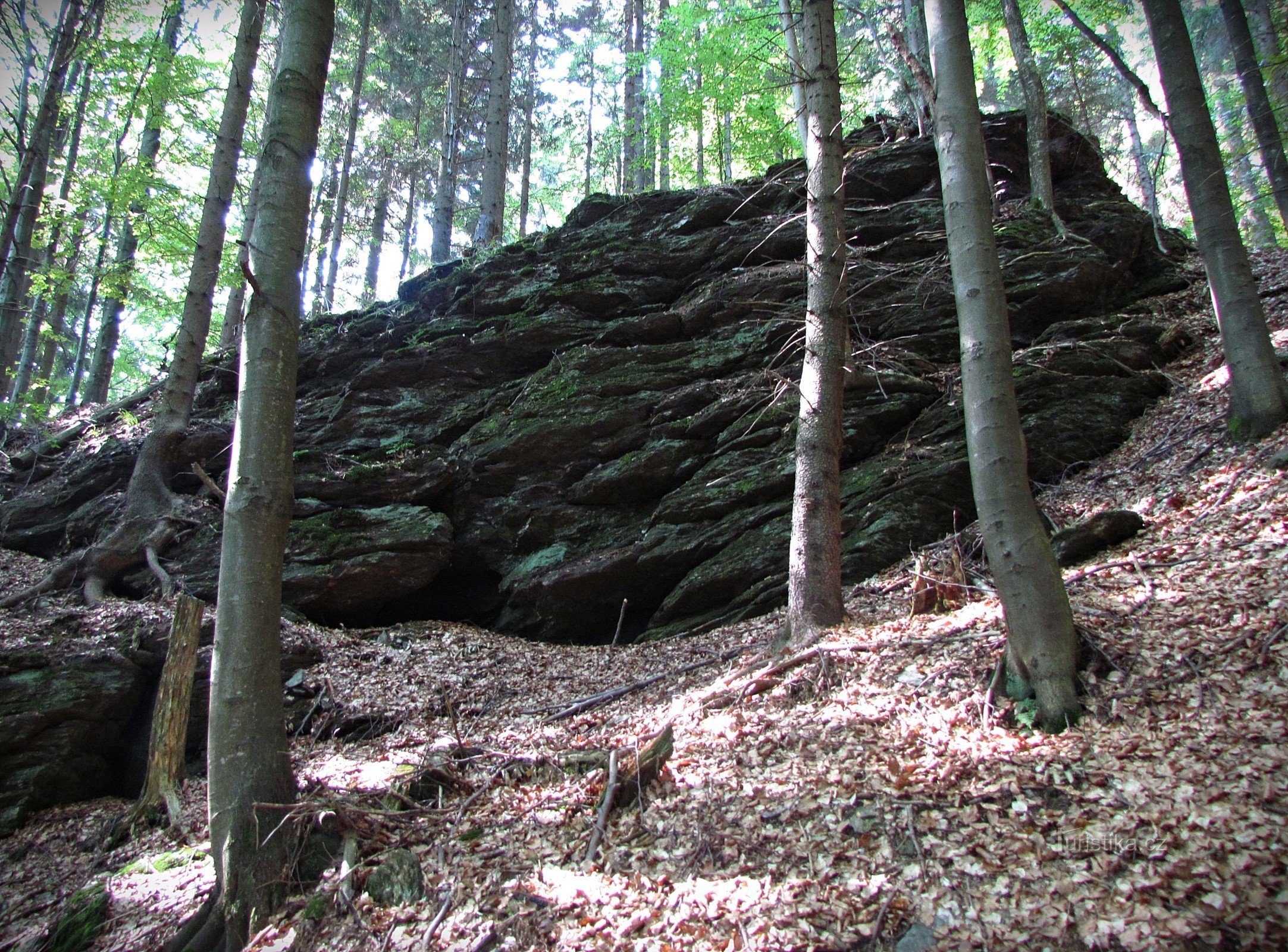 Černá straň - Striscia rocciosa sotto il pulpito