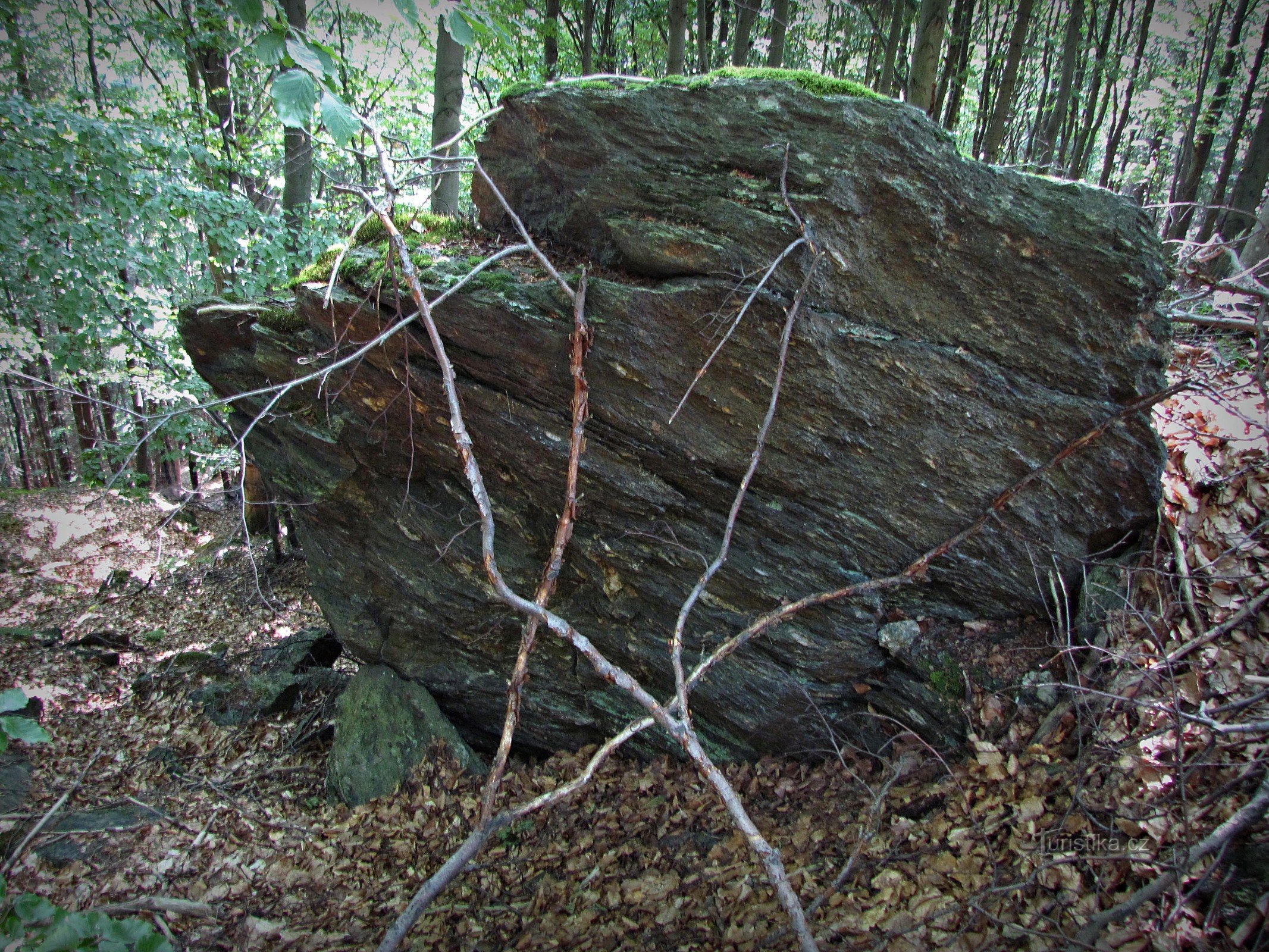 チェルナー ストラニ - 説教壇の下の岩だらけの帯