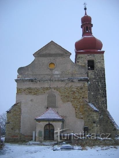 Černčice: Pyhän Nikolauksen kirkko Lawrence