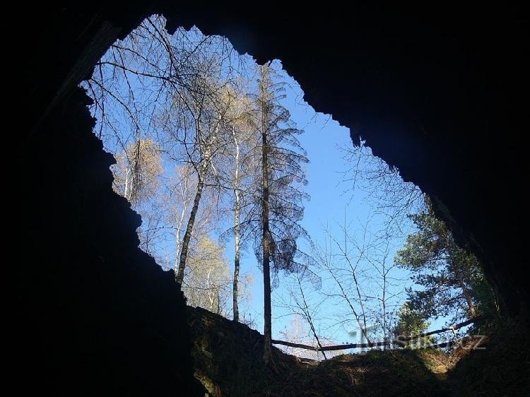 Schwarzes Bergwerk: So sieht die Aussicht von der Mündung des Bergwerks aus. Achtung – Betreten auf eigene Gefahr!