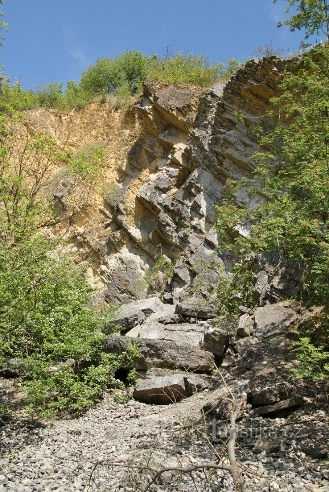 Černý lom o Kamchatka en el arroyo Dalejska (Praga – Holyně)