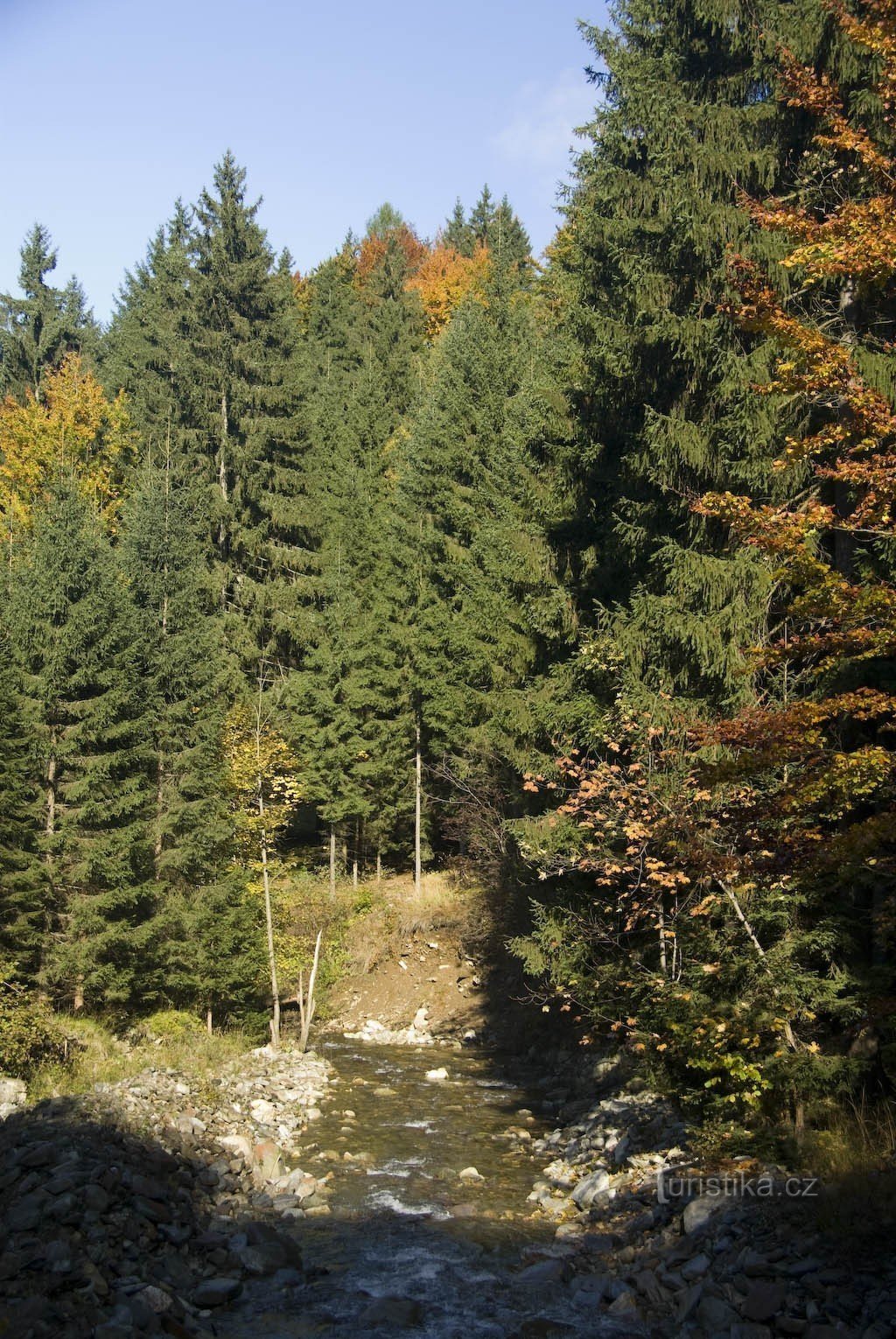 Pârâu negru în spatele Splav