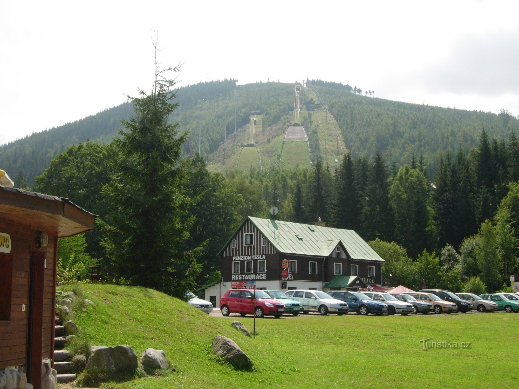 Devil's Mountain with bridges and cable car