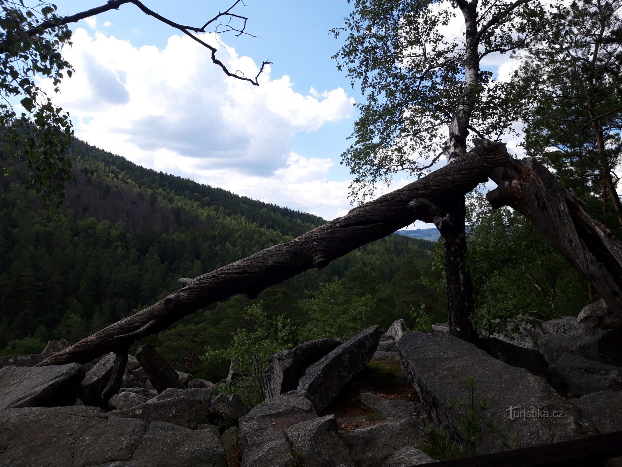 Djævelens mur ved Moldau for 140 år siden og i dag