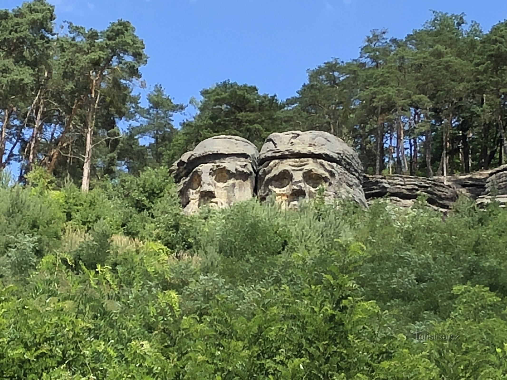 Cabezas de diablo de la ruta turística