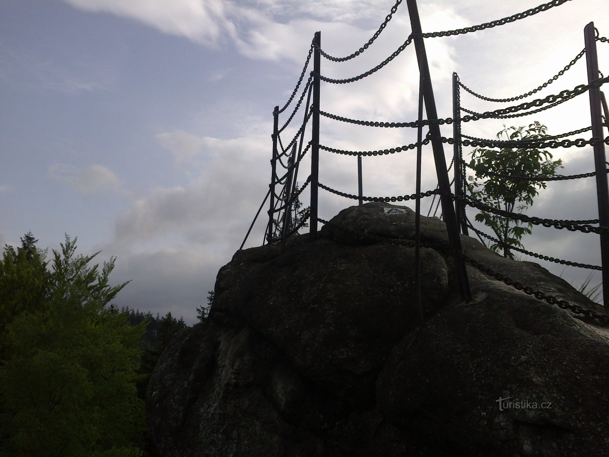 Piedras del diablo: mirador rocoso cerca de Jeseník.