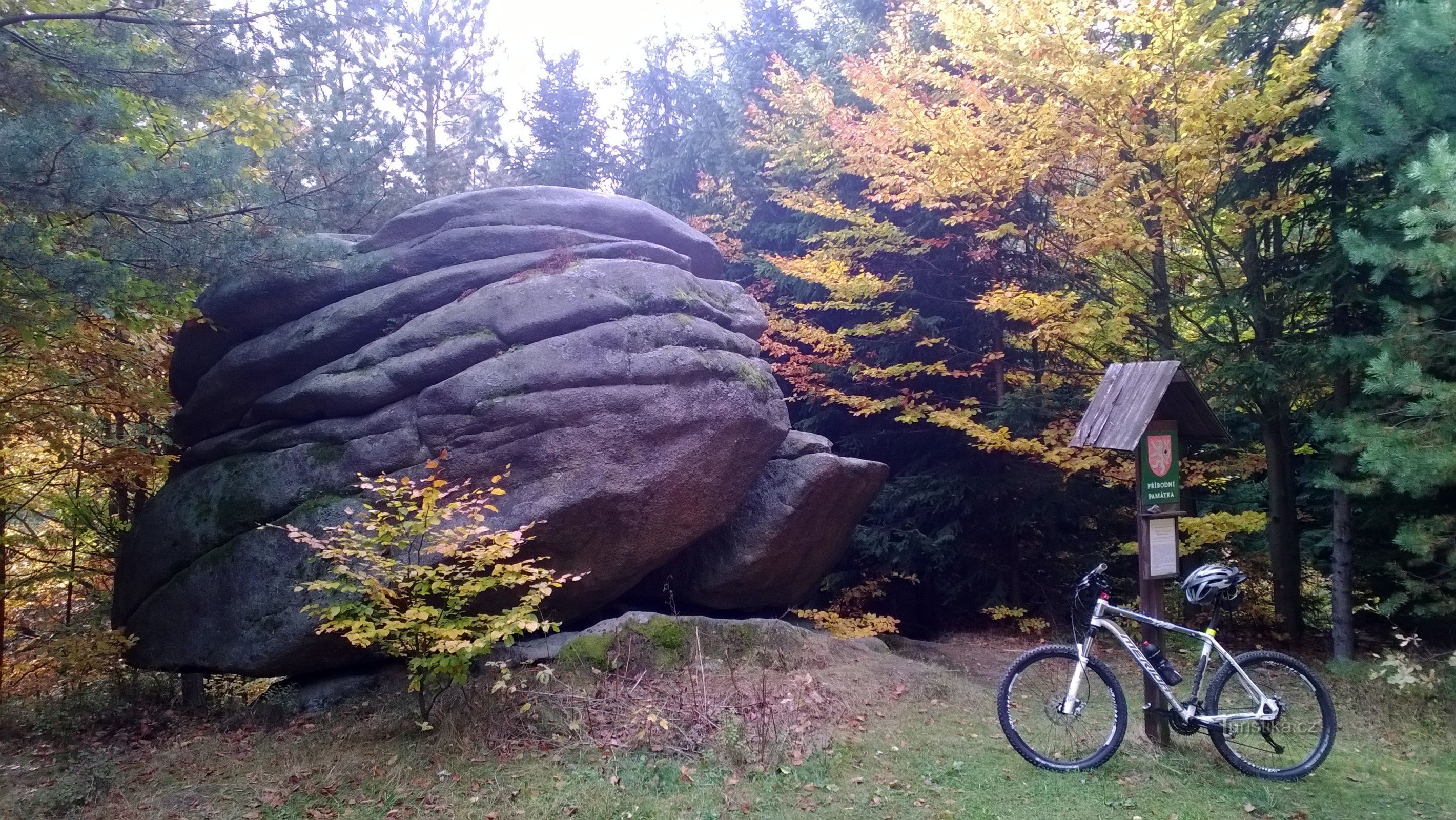 Piedra del diablo cerca de Melechov.