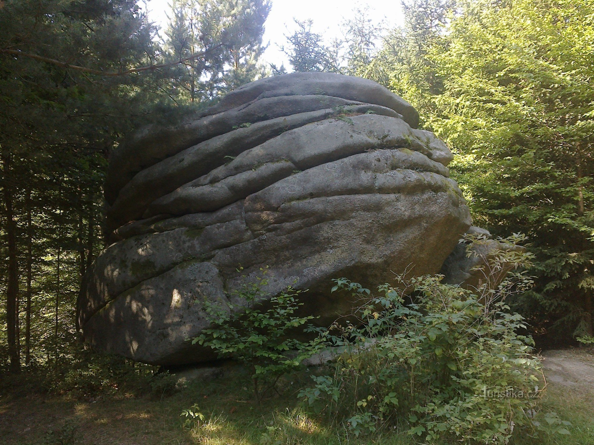 Piedra del diablo cerca de Melechov.