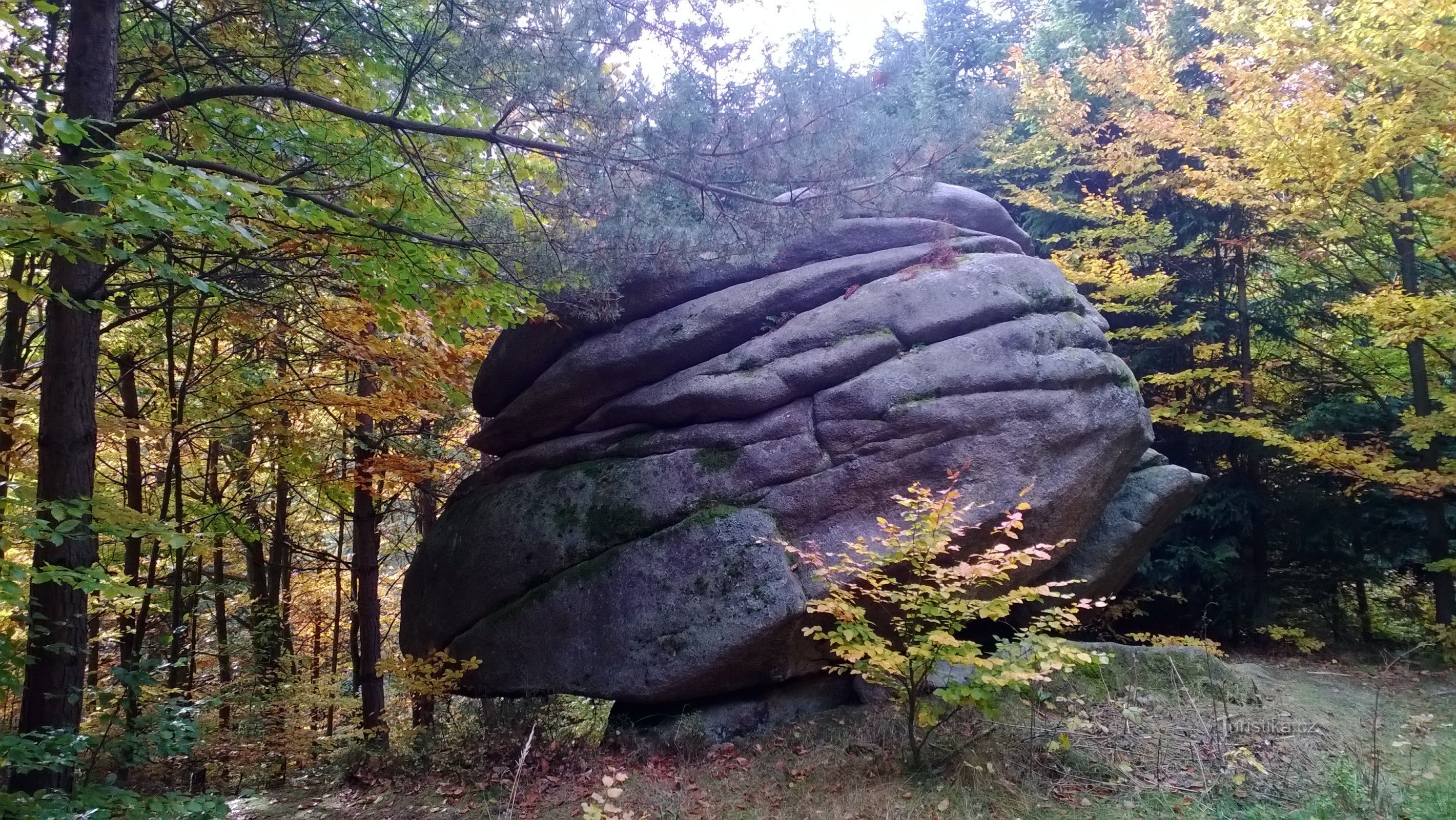 Piedra del diablo cerca de Melechov.