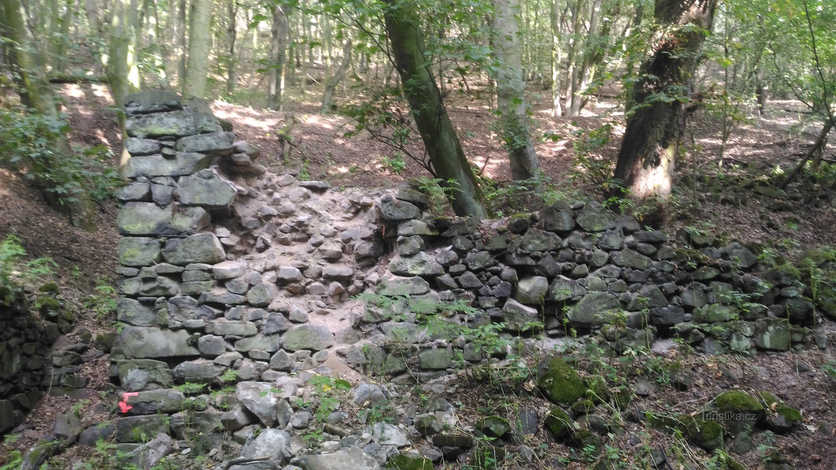 De Duivelsmolen en de bovenste trap van de Vaňovský-waterval.