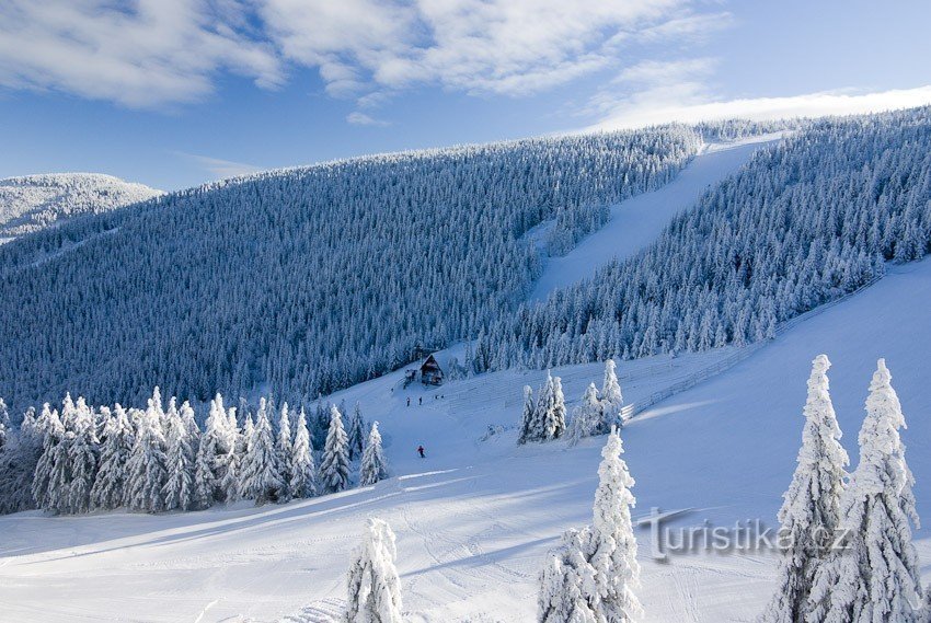 La piste rouge de Klínovec