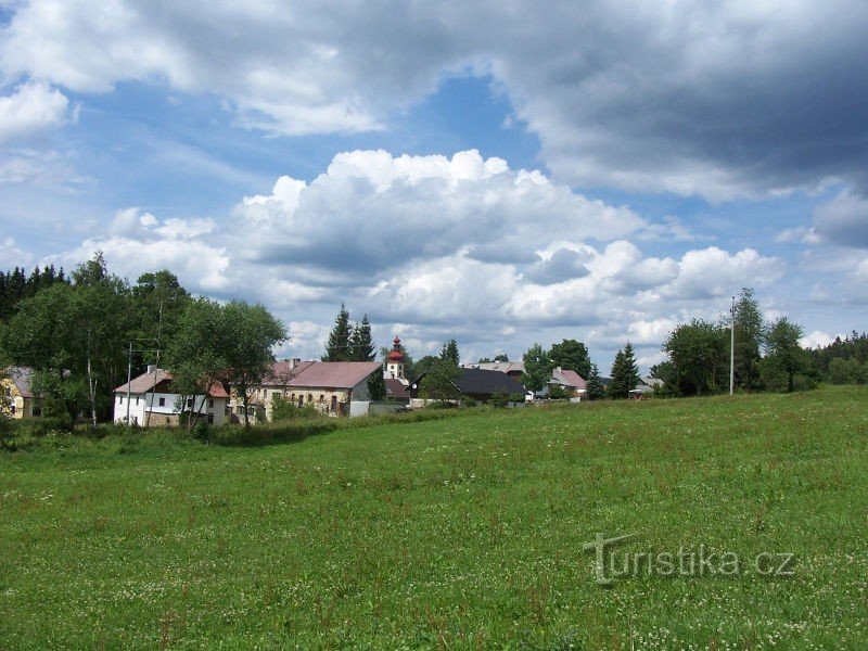 Rdeča, kot se vidi iz bližnjega izvira