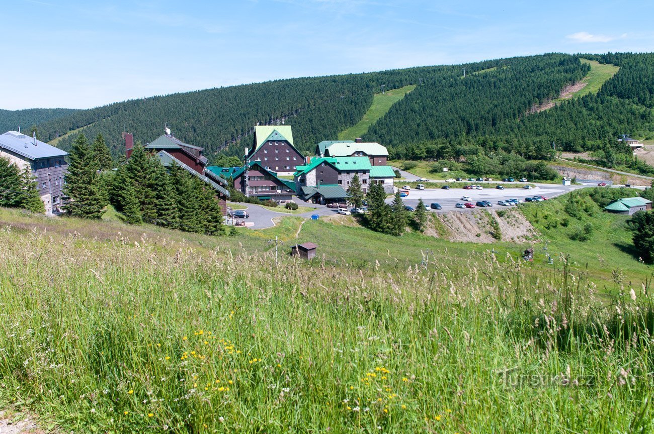 Červenohorské sedlo z cvičné louky