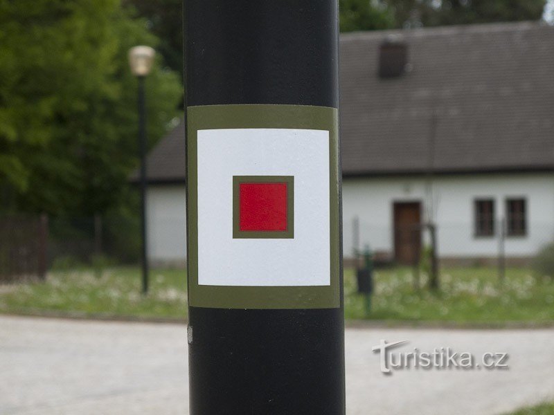 Você não encontrará um marcador vermelho na rota