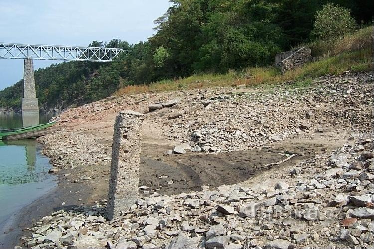 Červenský most : pont sur Červené, août 2003