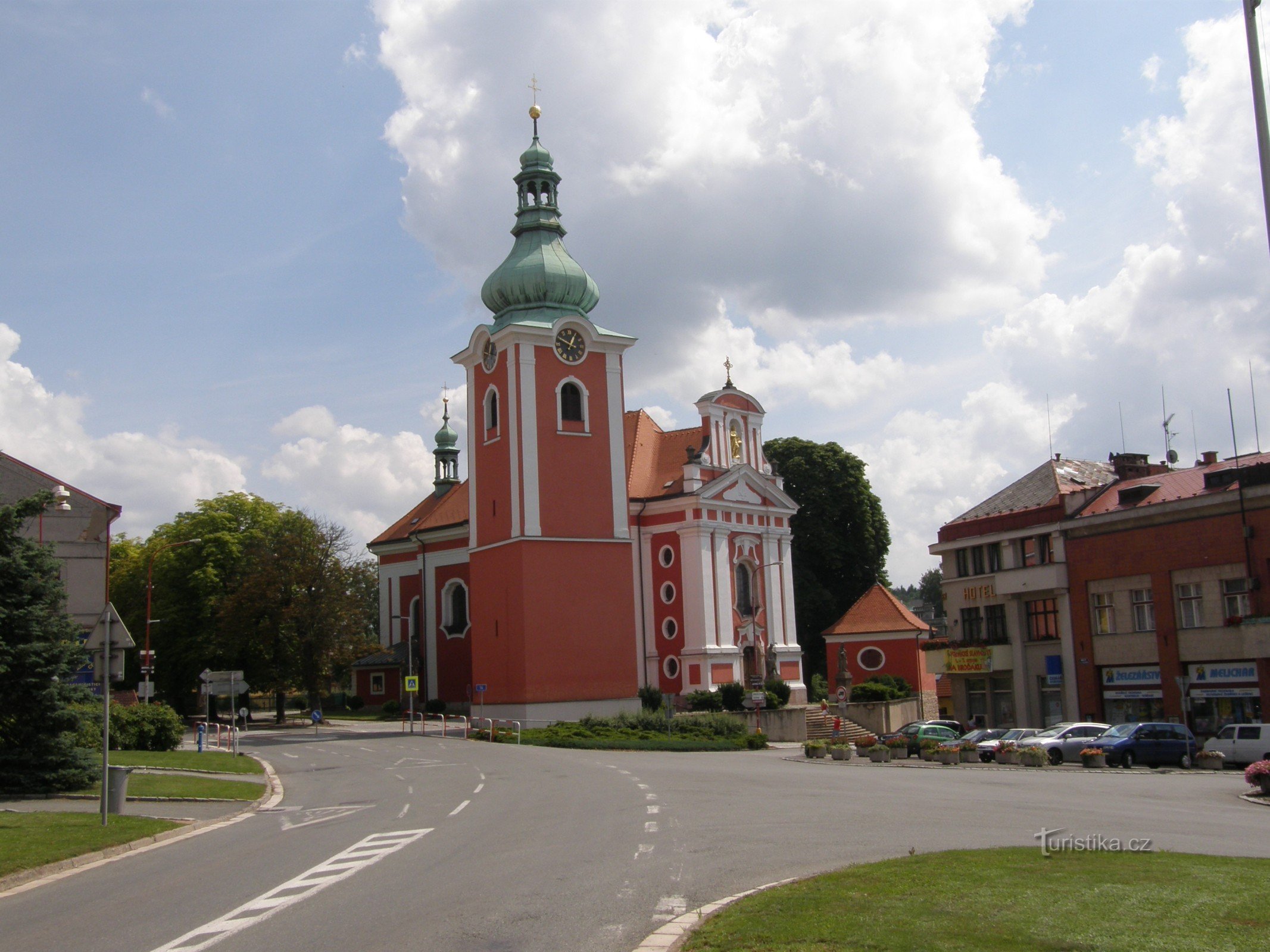 Červený Kostelec - piazza