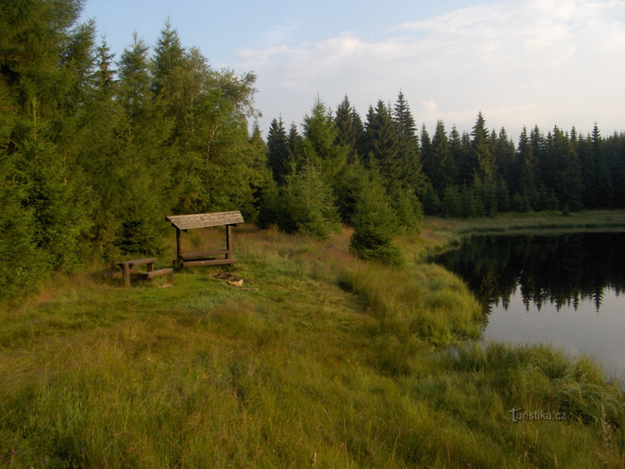 Red pond