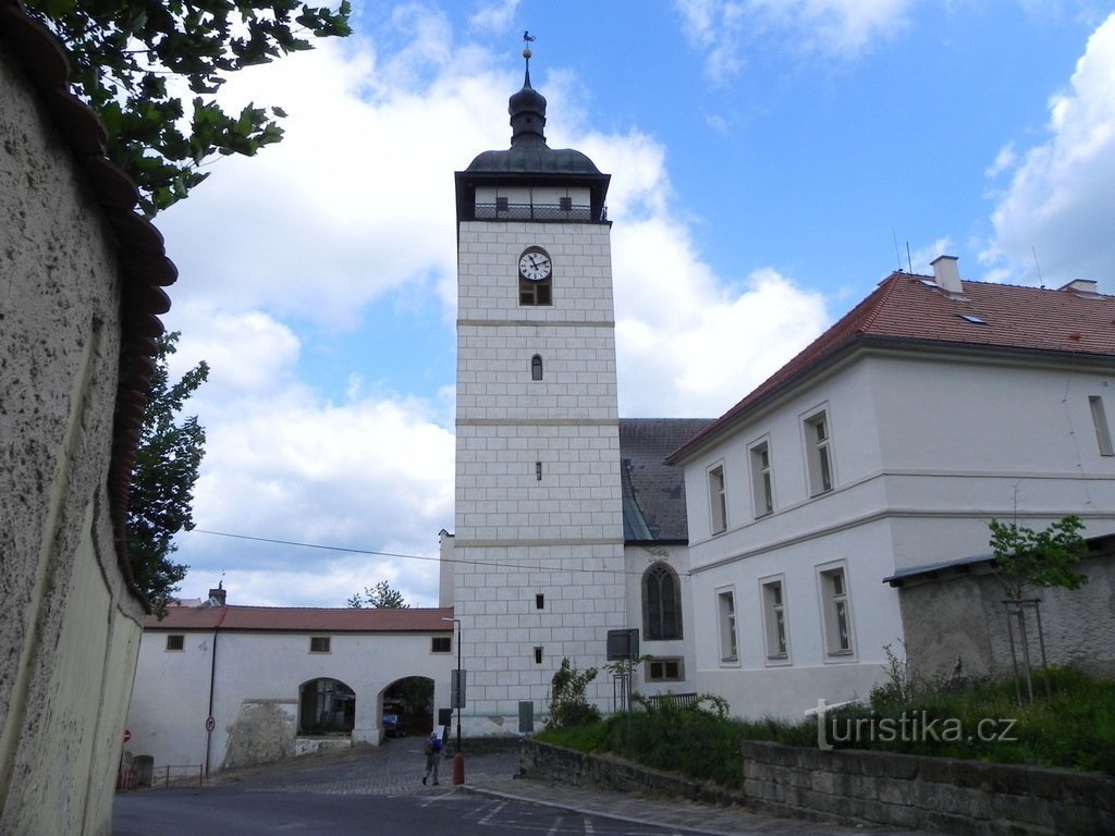 Česká Kamenice，圣彼得教堂。 老雅各布