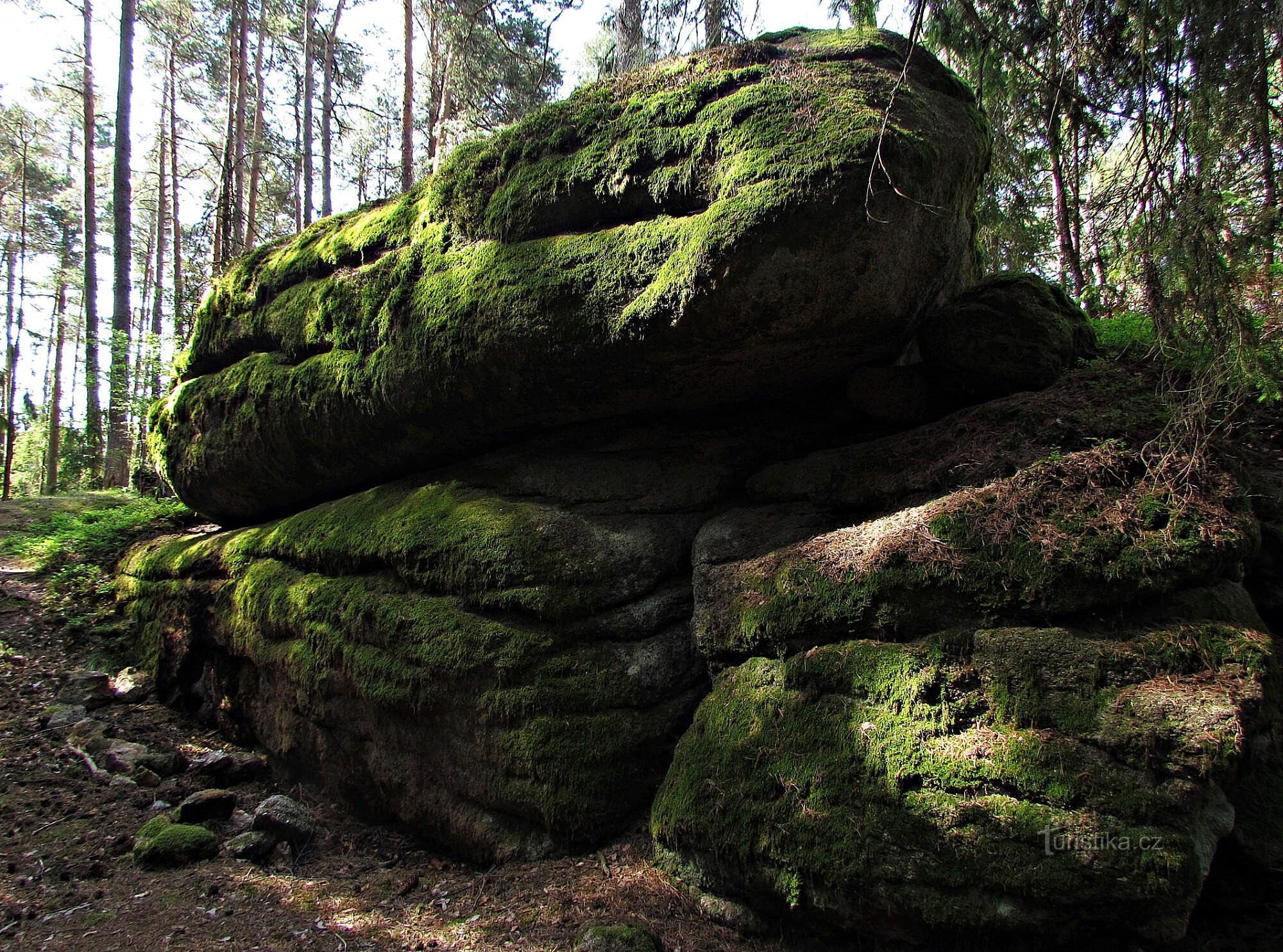 Tschechisches Kanada - Felsformationen in der Nähe des Grasel Trail