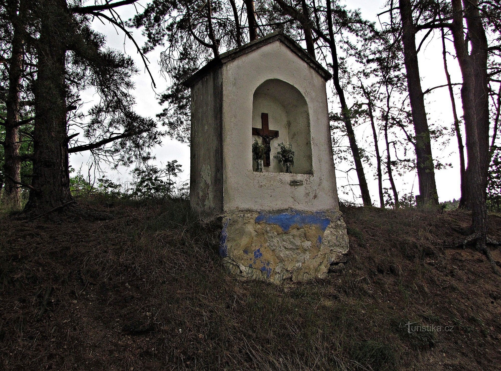 Canadá tcheco - capela de nicho atrás de Stoječín