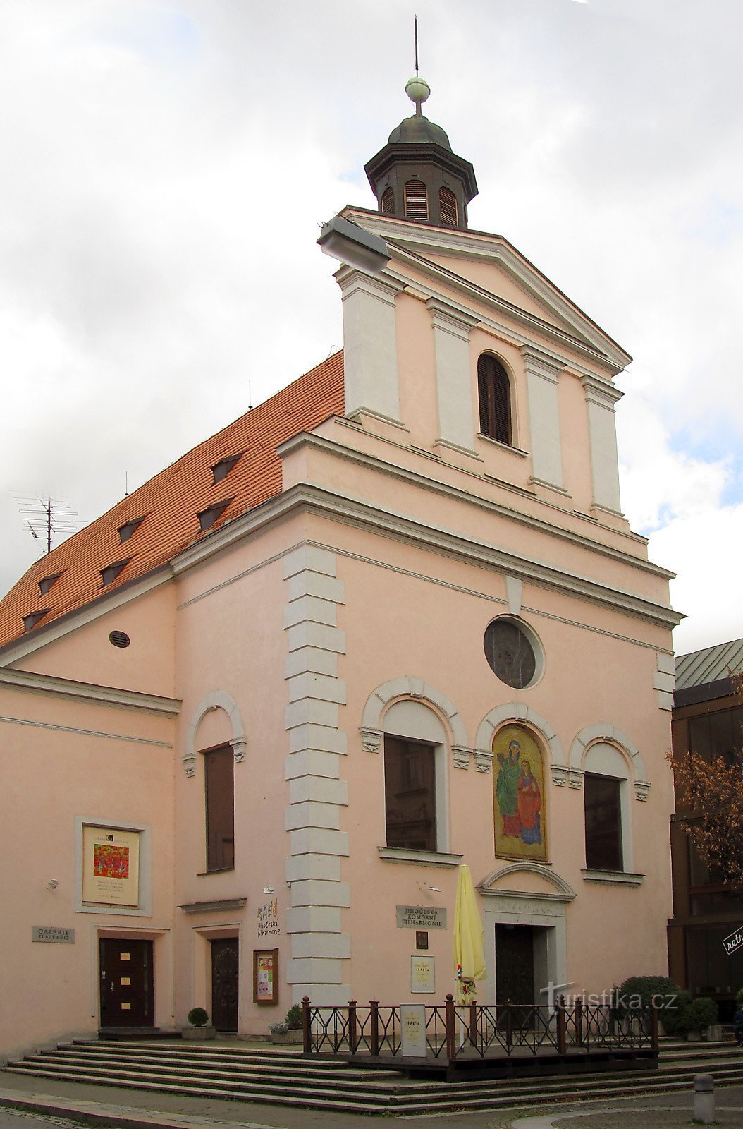 České Budějovice - Convento dei Cappuccini con la chiesa di S. Anna