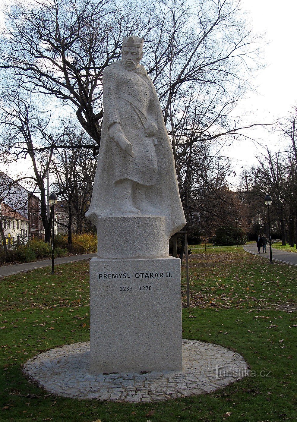 České Budějovice - tượng của Přemysl Otakar II.