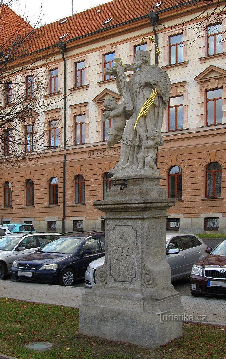 České Budějovice – Statue des hl. Jan Nepomuký