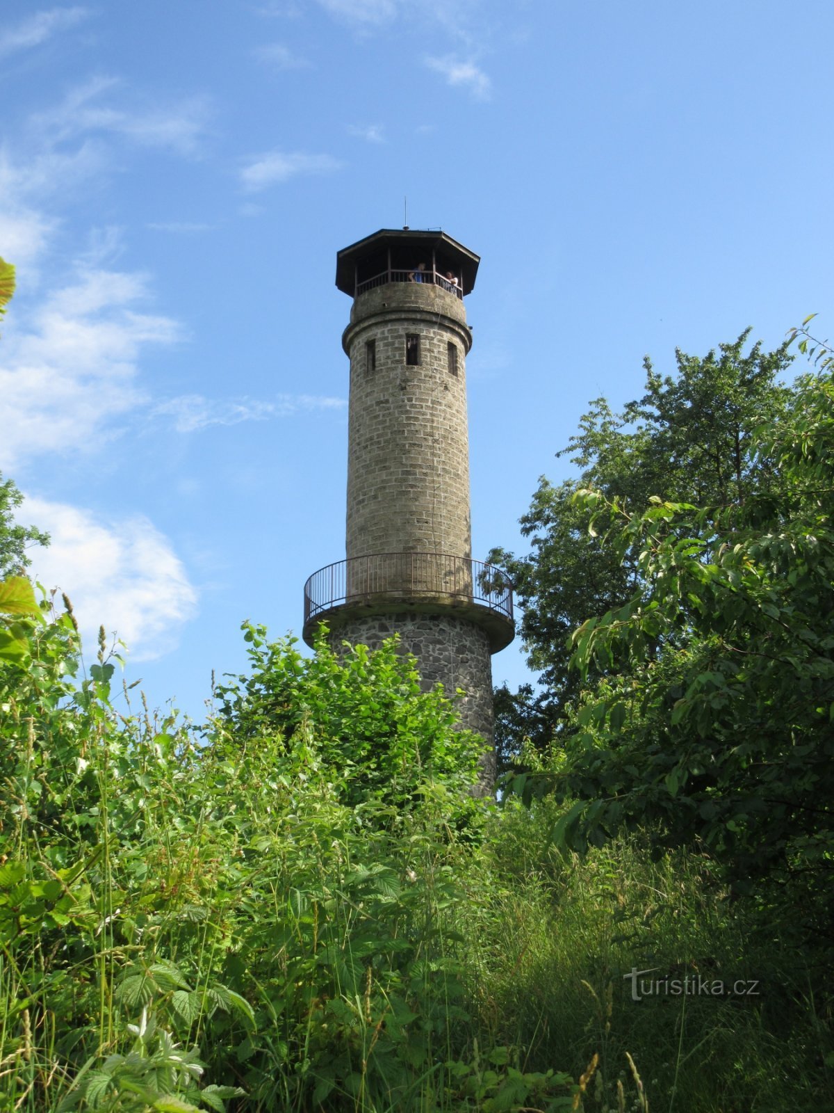 České středohoří - udsigtstårn Velký Chlum nær Děčín