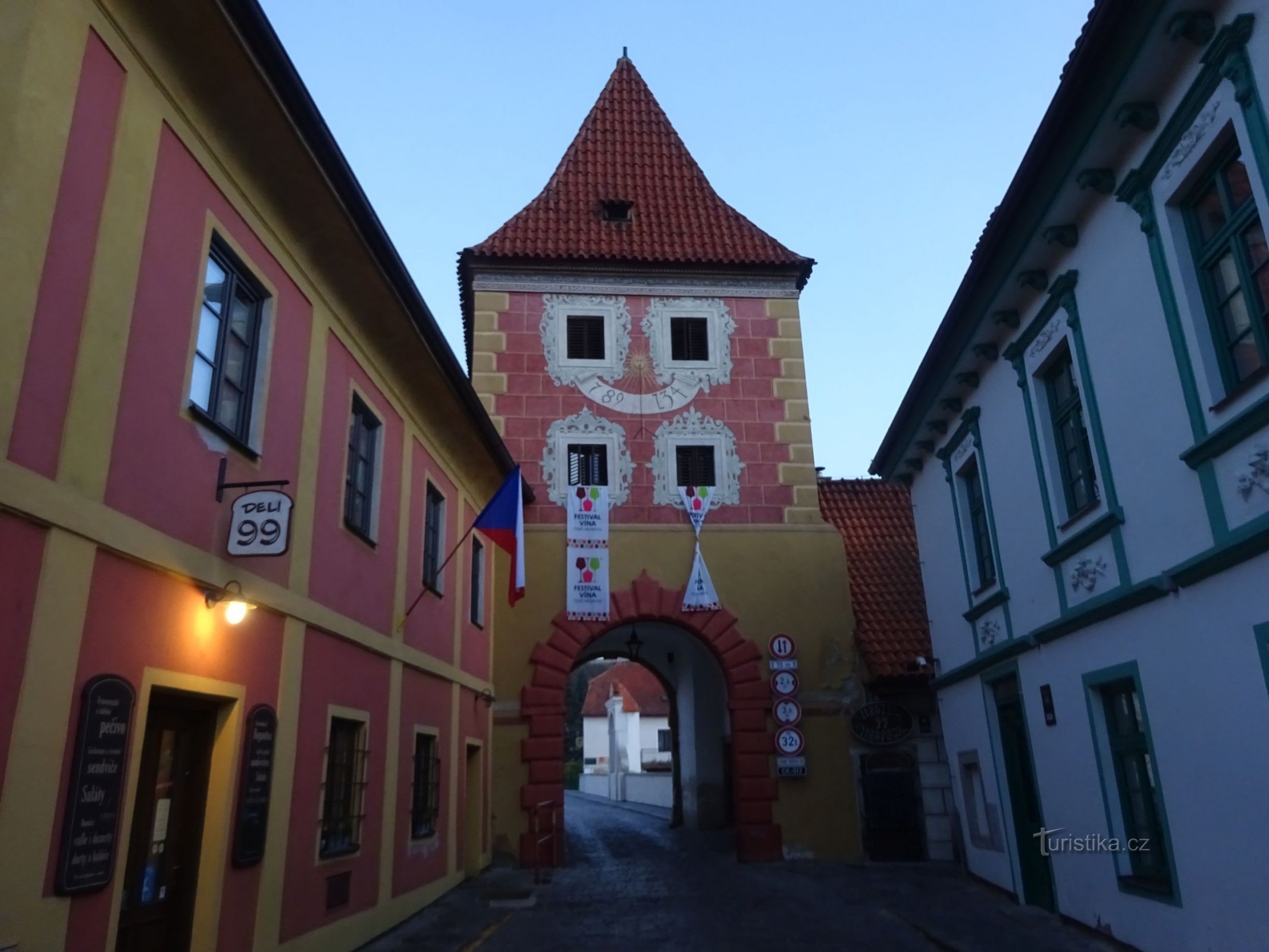 Český Krumlov e la porta di Domažlická