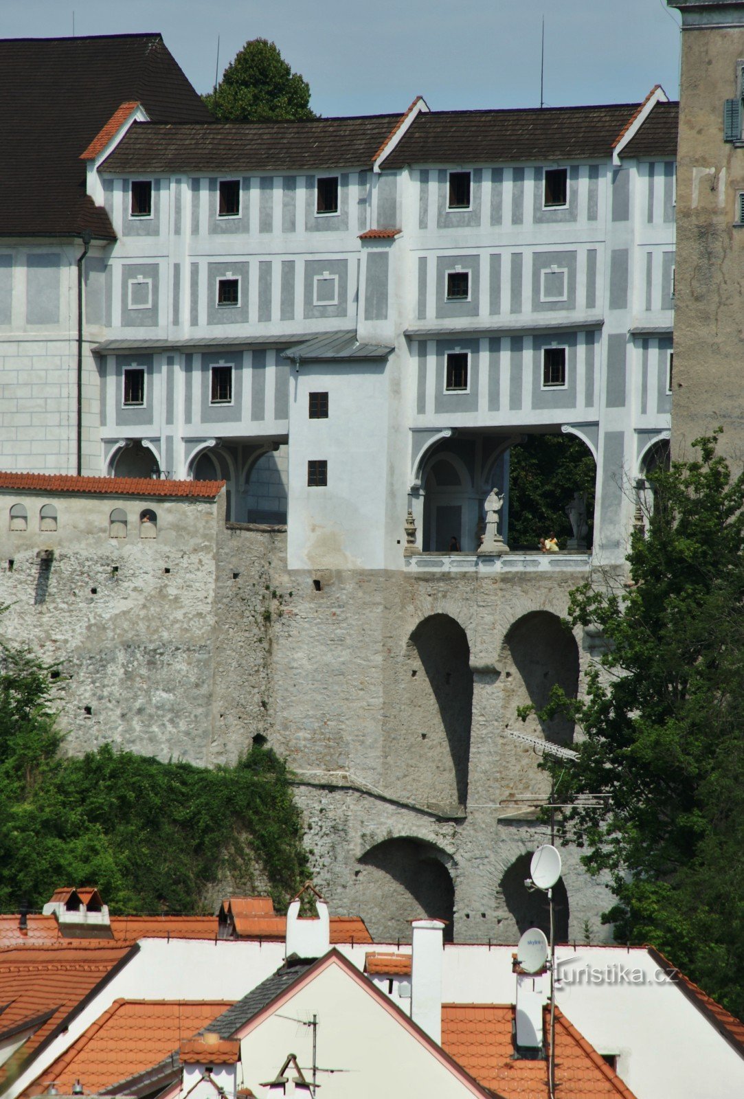 Český Krumlov – Ponte delle cascate