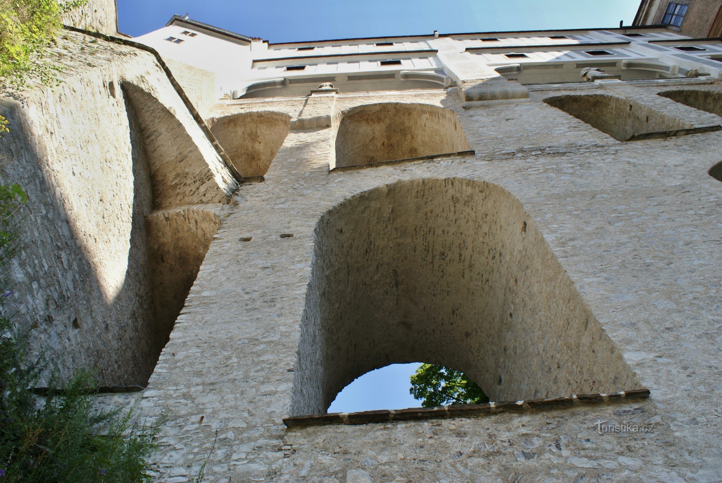 Český Krumlov – Puente de las cascadas