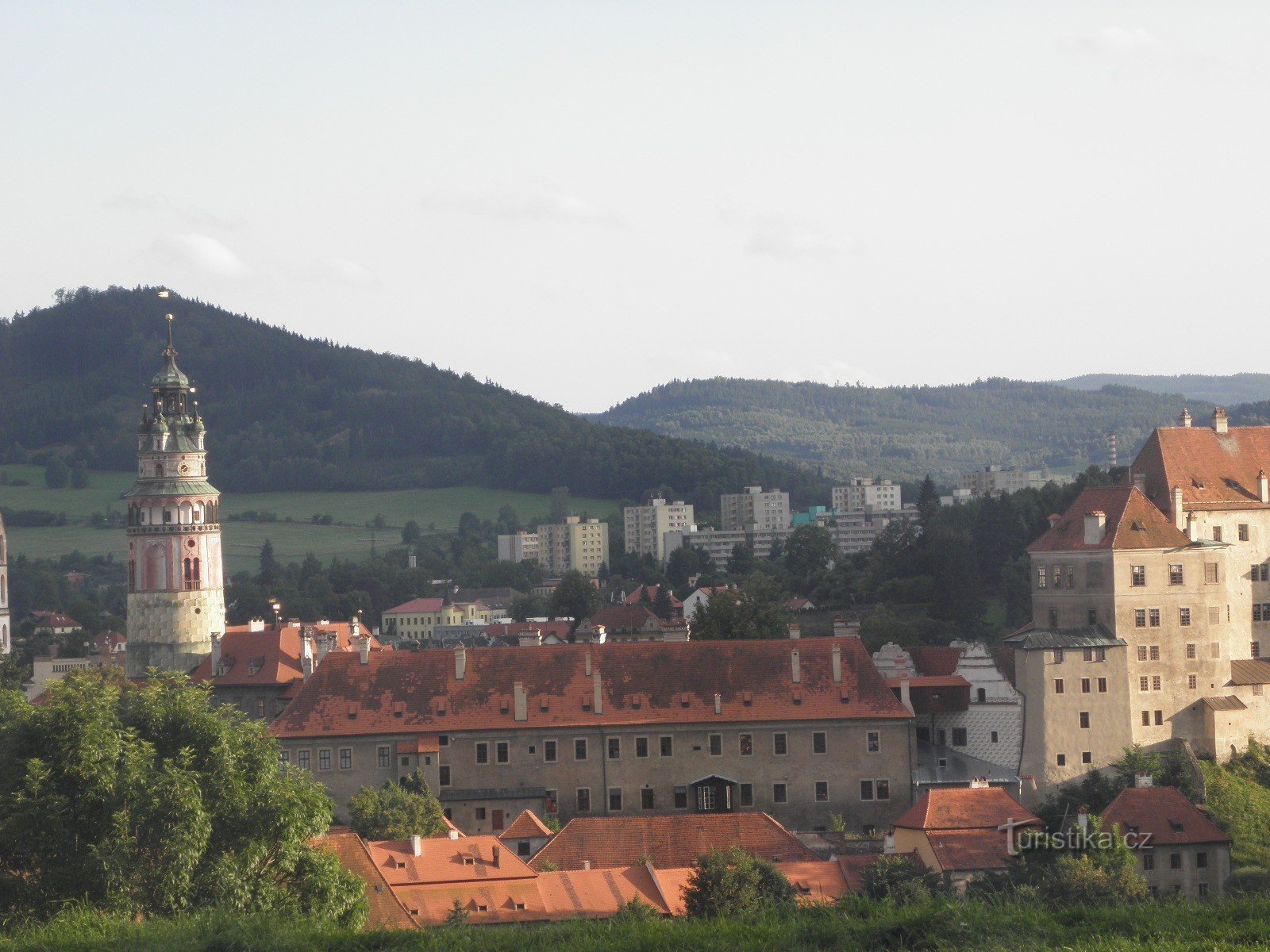 来自 Vyšehrad 的捷克克鲁姆洛夫（观景台）