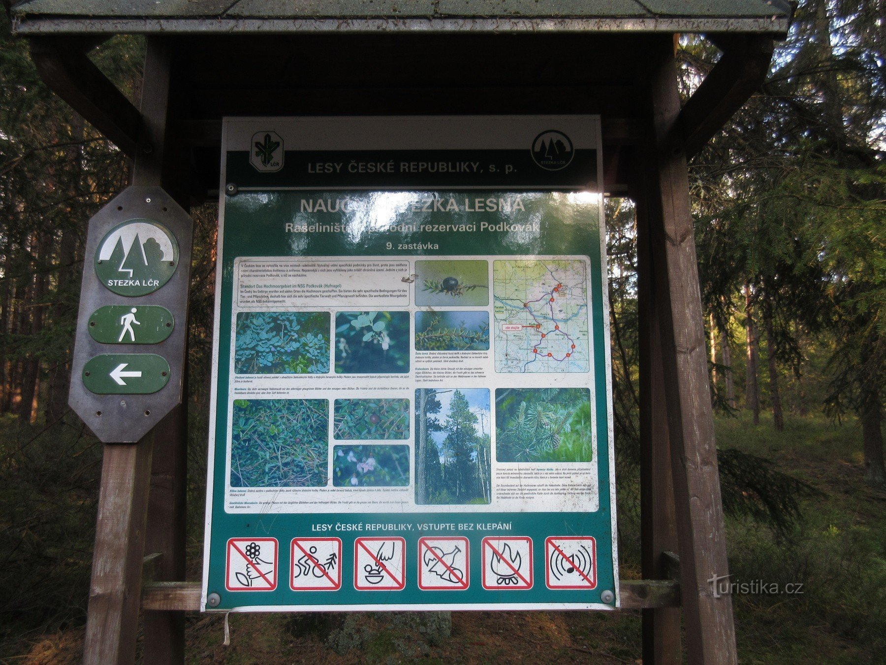 Český les - naučná stezka Lesná