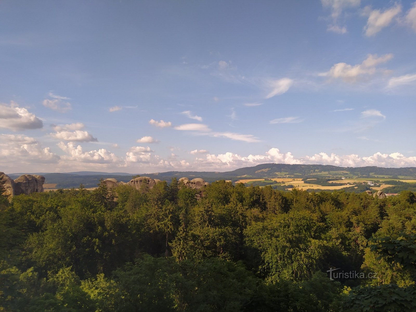 Bohemian Paradise - Hruboskalsko, pogled z gradu Hrubá Skála