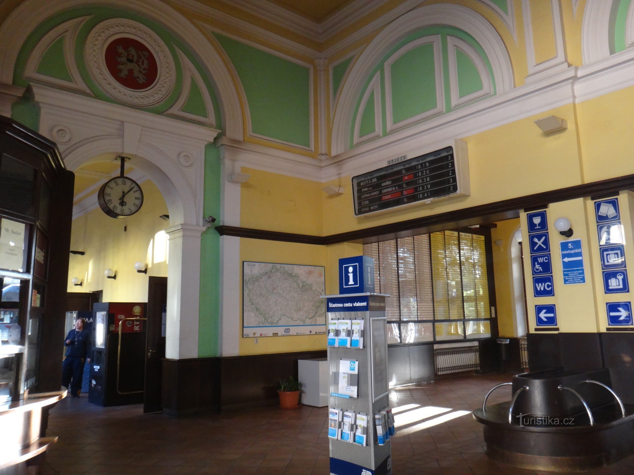 Interno della stazione ferroviaria di Český Těšín