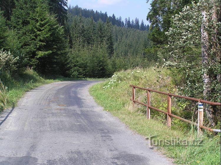 Calea: Calea spre Valea Velké Smradlavé, Bílou