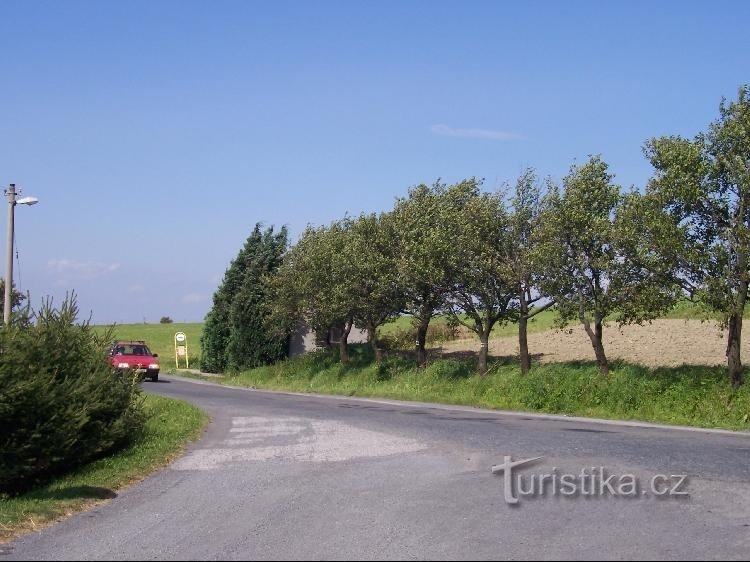 Route: Route in Richtung Valašské Meziříčí, Bystřička