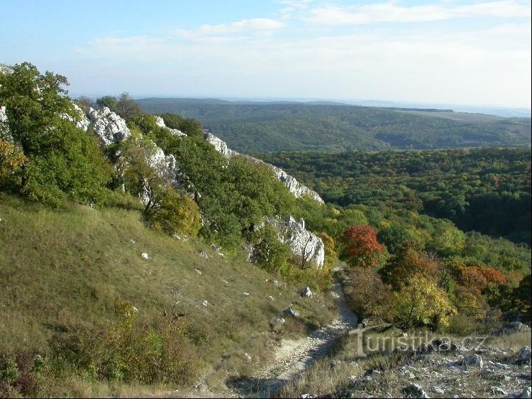 De weg naar Děvín