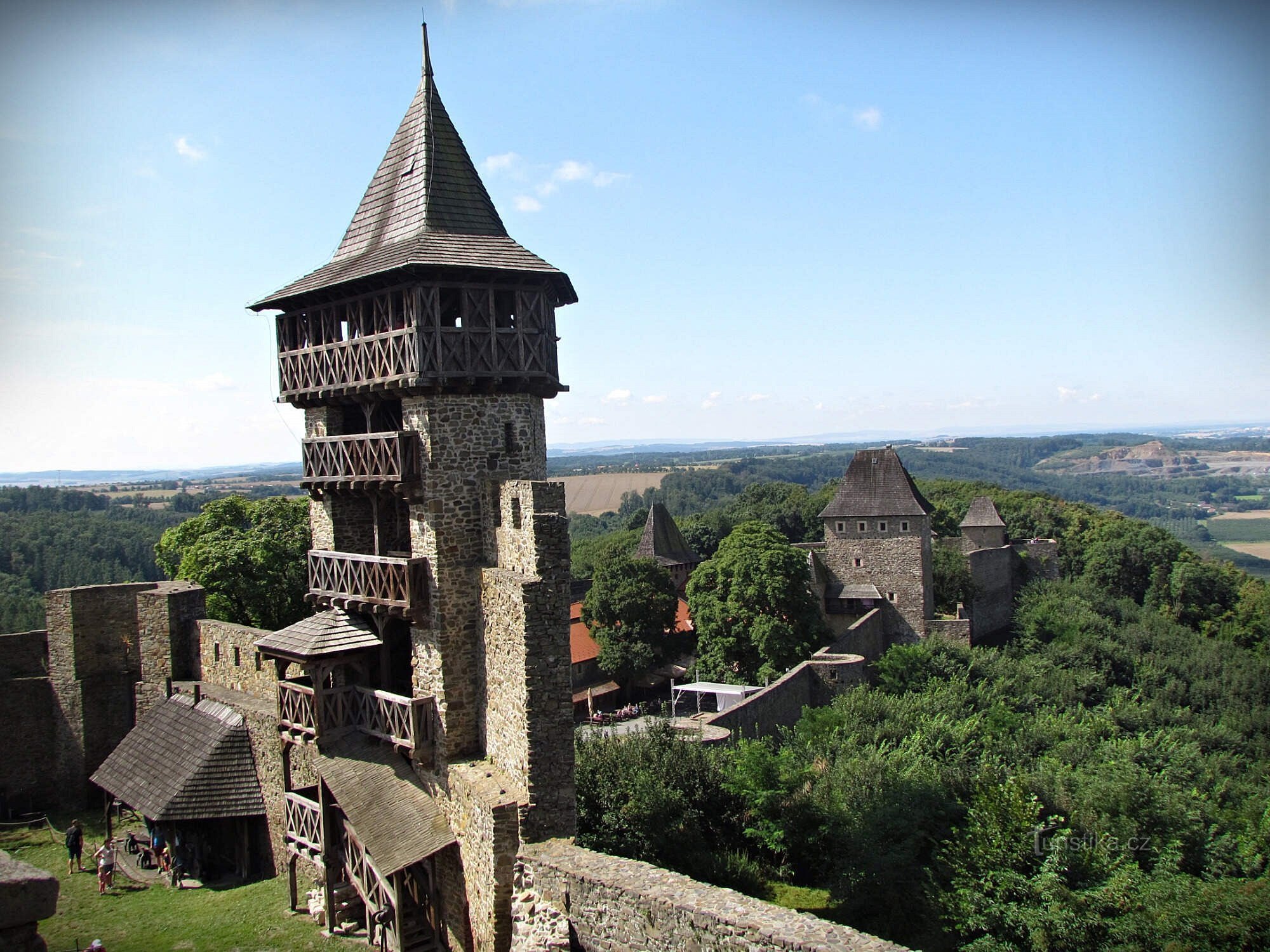 Estrada para Helfštýn - 2. No castelo