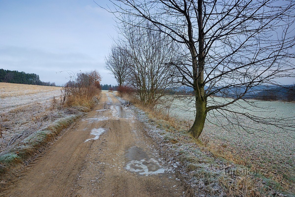 A estrada para Todeňská hora