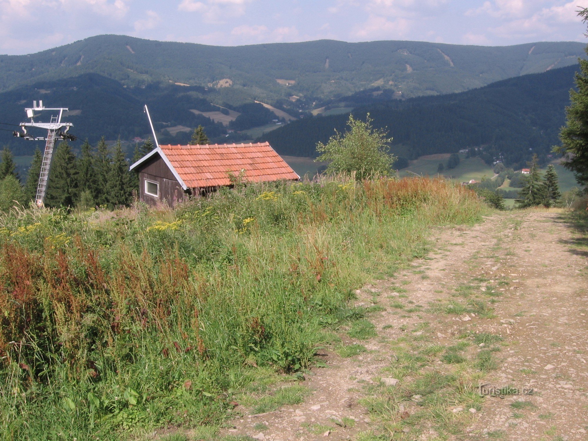 Weg naar Travný (tussen punt 18 en 19)